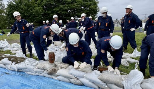 梅雨を前に「西東京市合同総合水防訓練」が行われました