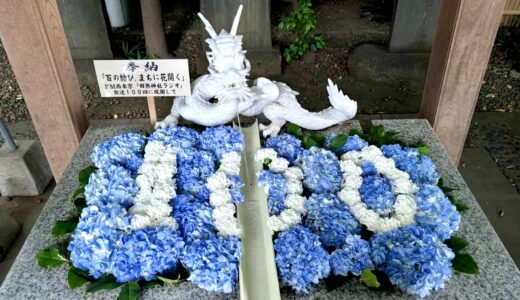 田無神社ラジオ放送100回に感謝して、田無神社に花手水を奉納させていただきました