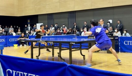 シチズン卓球部が日本卓球リーグホームマッチで勝利！